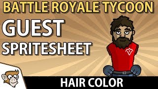 Hair Color - Modular Guest Spritesheets in Battle Royale Tycoon (Unity Tutorial)