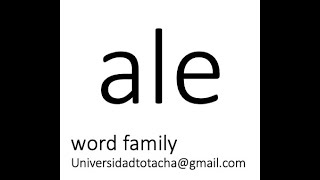 ale word family