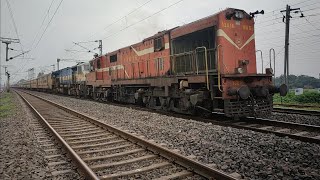 Loco Failure ! Alco Rescues EMD ! NGC WDG 3A + HWH WDP 4D with Kanchankanya Express !!