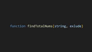 Finding Total Numbers In A JS string