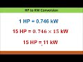 hp to kw kw to hp horsepower to kilowatt