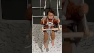 Baby Indoor Swing  | canvas \u0026 wood swing