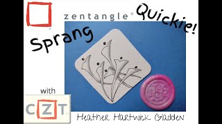 Zentangle® Quickie: Sprang