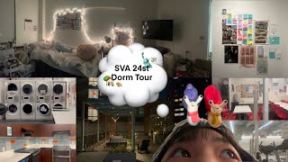 SVA 24th Street Dorm Tour | NYC art school dorm