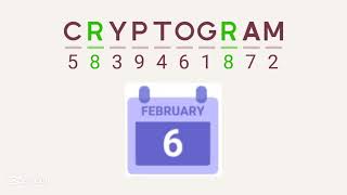 Cryptogram Daily Challenge february 6 2025