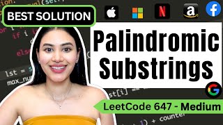 Palindromic Substrings- LeetCode 647 - Python #leetcode #palindromicsubstrings #blind75
