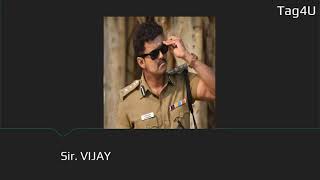 Tamil Favourite Heroes in Police Getup, Tamil Heroes, Tamil Mass Actors.