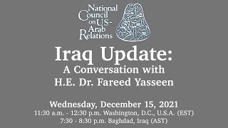 Iraq Update: A Conversation with Ambassador Dr. Fareed Yasseen