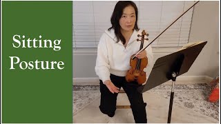 Playing the violin while sitting - posture, challenges, music stand position