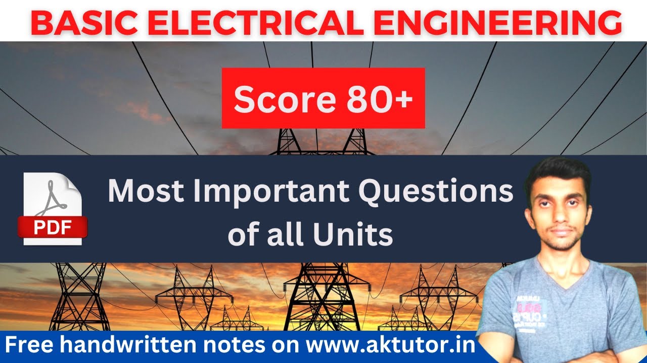 Most Important Questions Of Basic Electrical Engineering #aktu Btech ...