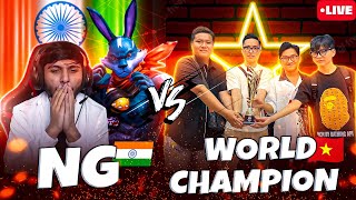 NG 🇮🇳 VS WORLD CHAMPION TEAM 🇻🇳 VS NOVA 🇷🇺 4 VS 4 CLASH SQUAD #nonstopgaming - FREE FIRE LIVE