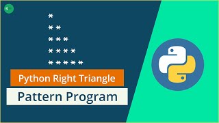 Right Triangle Star Pattern Python Pattern Program tutorial in Bangla