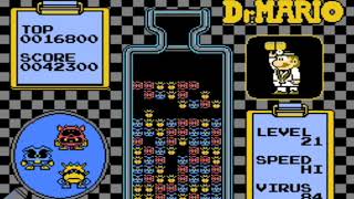 ドクターマリオ、レベル20のHiで3連続クリア。Dr Mario Level20 HI