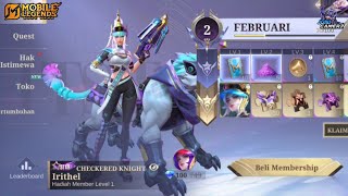 FEBRUARY STARLIGHT SKIN MLBB 2025 | IRITHEL SKIN CHECKERED KNIGHT, STARLIGHT FEBRUARI MOBILE LEGENDS