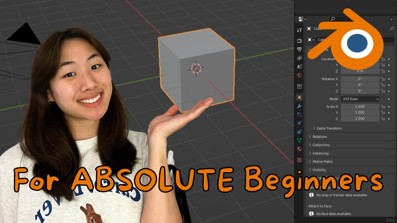Blender Tutorial For Absolute Beginners Part 1 The Basics Youtube