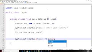 Java: Getting User's Input