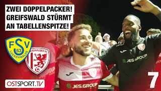 Zwei Doppelpacker! GFC erobert Tabellenspitze: Luckenwalde - Greifswalder FC | Regionalliga Nordost