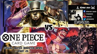 One Piece Card Game Casual Match Booster OP09 (Part 25) - Rob Lucci CP0 vs Capt \