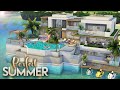 PERFECT SUMMER HOUSE | 4 Bdr + 6 Bth | [NO CC] Sauna, Fitness, Cinema, Pool | The Sims 4 Speed Build