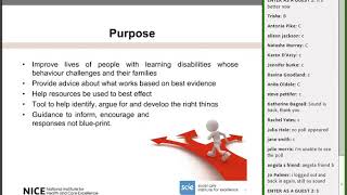 Recording: Learning disabilities & behaviour that challenges: a NICE and SCIE webinar