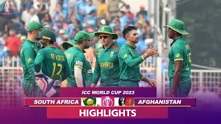 South Africa v Afghanistan World Cup 2023 Full Match Highlights : SA v AFG World Cup 2023 Highlights