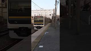 総武本線普通千葉行き八街駅入線#shorts #総武本線#209系 #八街市