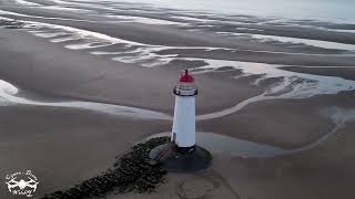 Aerial Splendor: Point of Ayr Lighthouse from Above