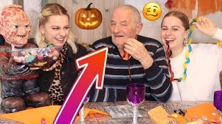 Dégustation d’Halloween avec notre papi - 😂