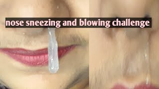 nose sneezing, blowing,pulling and picking challenge @vlogersanchari #viral_vedio