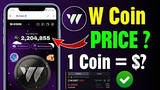 W Coin Price Prediction? W Coin Airdrop Claim | W Coin Airdrop Eligibilty Criteria