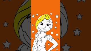 Let’s Color Rapunzel From Tangled…..#colorart