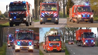 (Primeurs!) Hulpdiensten rukken groots uit voor een brand in een rietenkap op de Beerseweg in Mill