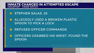 Reports: Kingsport inmate attempts escape with plastic spoon