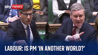 PMQs: 'Are you in another world to the rest of us?' - Sir Keir Starmer