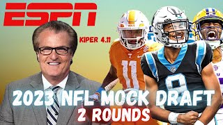 Mel Kiper's TWO ROUND 2023 NFL Mock Draft 2.0 | Mock the Mock