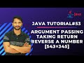 Class & Object | Argument Passing | Taking Return | Reverse of a Number Program | In Hindi