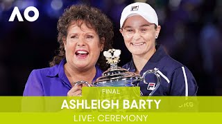 LIVE: Women's Singles Ceremony | Ashleigh Barty v Danielle Collins | Australian Open 2022