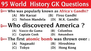 100 World History GK | History Trivia Quiz | World History General Knowledge Questions and Answers