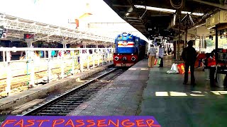 OKHA-VIRAMGAM FAST PASSENGER 59504 TRAIN ARRIVING AT RAJKOT JUNCTION | INDIAN RAILWAYS |