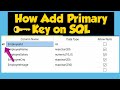Learn How To Add Primary key & Auto Increment on SQL with mr verkysse