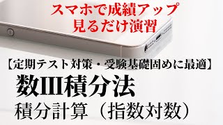 【見るだけ演習】積分計算（指数対数）見た瞬間に解法が頭に浮かんでほしい