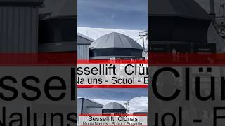 Sessellift (Skilift) Clünas nach Schlivera - Motta Naluns - Scuol in der Schweiz