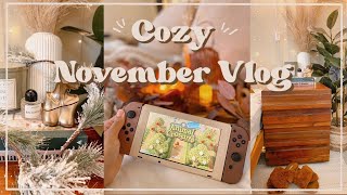 Cozy November Room Vlog - secondhand finds, new rug, Gantri lights!