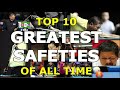 Top 10 GREATEST SAFETIES of All Time by EFREN REYES