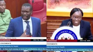 LISTEN TO BRILLIANT SENATOR SIFUNA TOUGH QUESTION TO CS HEALTH DEBORAH BARASA IN SENATE