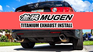 06 TSX MUGEN TITANIUM SPORTS EXHAUST + JS RACING INTAKE + CUSCO FRONT STRUT BAR