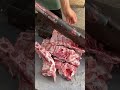 amazing cutting raw cow bones shorts