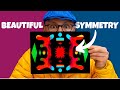 This art lesson makes stunning art using symmetry.