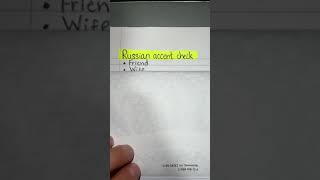 Russian accent check 🇷🇺