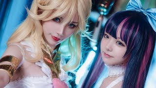 【RAKUKOO x Sakuragun】Panty \u0026 Stocking with Gartbelt Cosplay 吊带袜天使 洛洛子x樱群